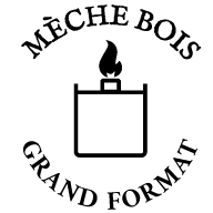 picto bougie mèche bois